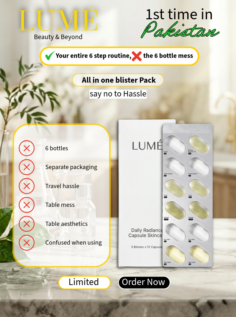 Collagen Infused All in one skin care capsules - say no to Hussle - WV LUME