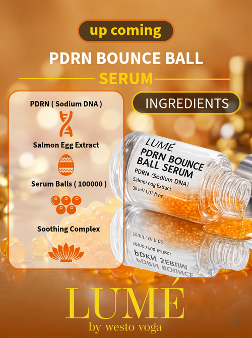 Introducing PDRN bounce ball serum in Pakistan by wv Lumé