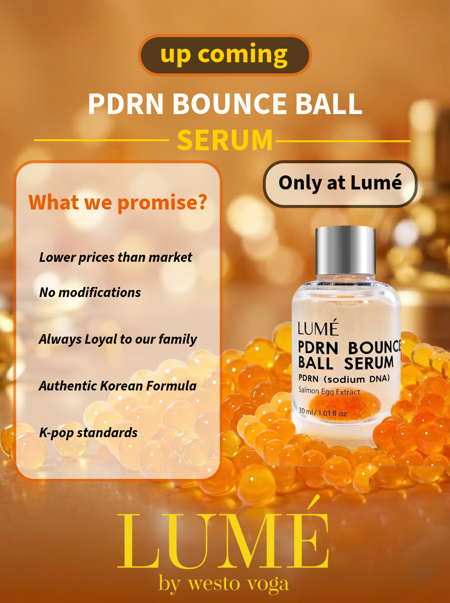 Introducing PDRN bounce ball serum in Pakistan by wv Lumé