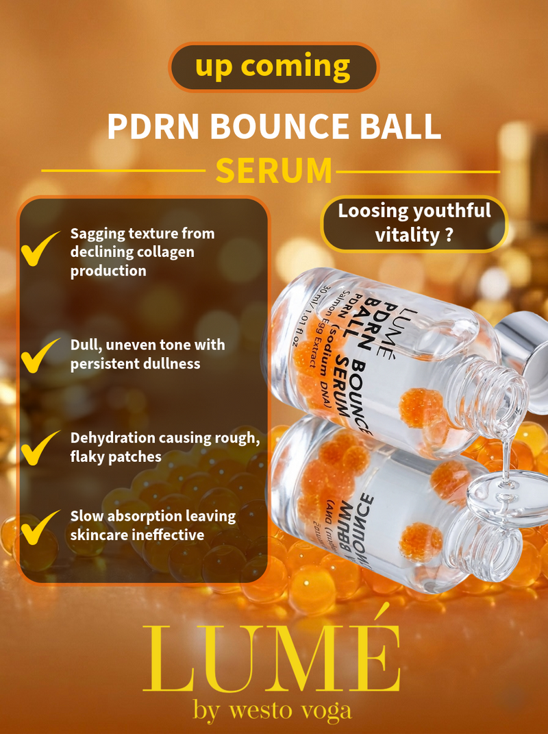 Introducing PDRN bounce ball serum in Pakistan by wv Lumé