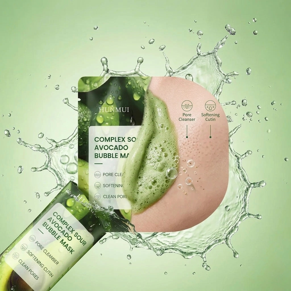 Remove Blackheads & Get Instant Glow in 5 Minutes – Avocado Bubble Mask Pakistan - wv Lume