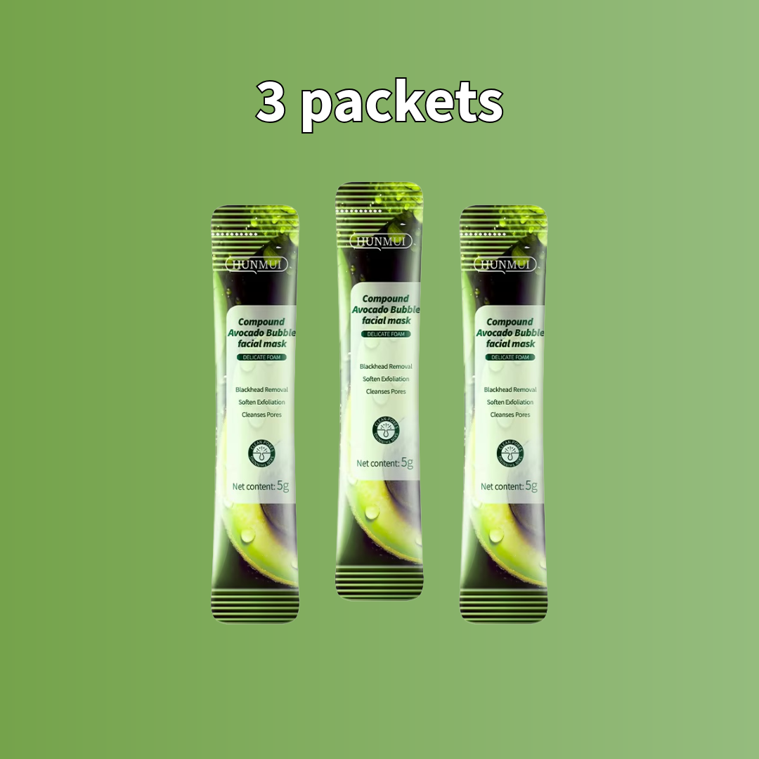 Remove Blackheads & Get Instant Glow in 5 Minutes – Avocado Bubble Mask