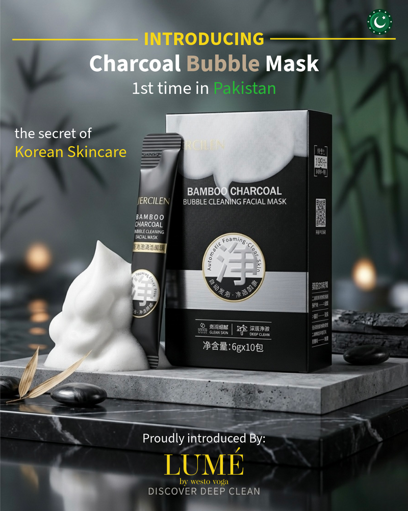 Bamboo Charcoal Bubble Mask Sachets in Pakistan by WV LUME