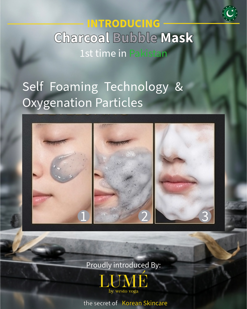 Bamboo Charcoal Bubble Mask Sachets in Pakistan by WV LUME